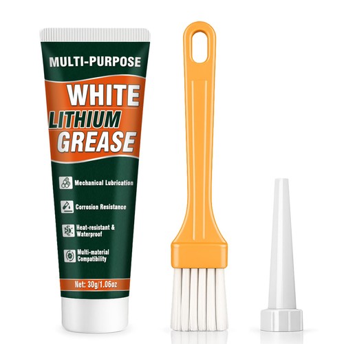 White lithium grease - lithium, tube
